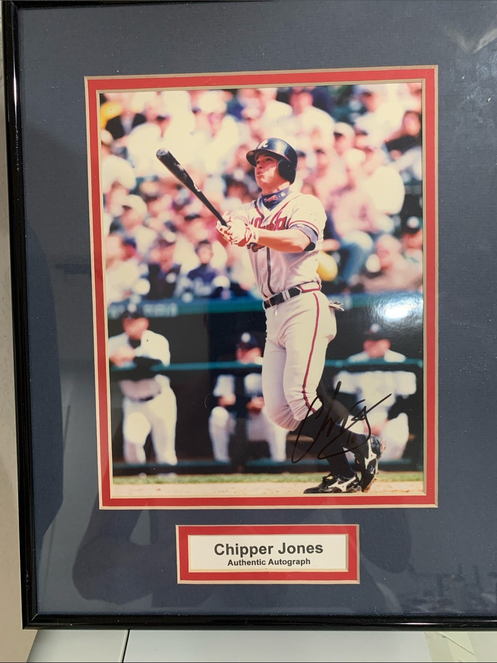 Chipper Jones autographed photo